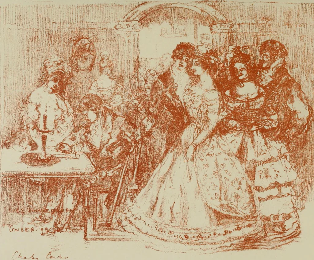 An illustration from Charles Conder; his life and work, 1914, leaf 278