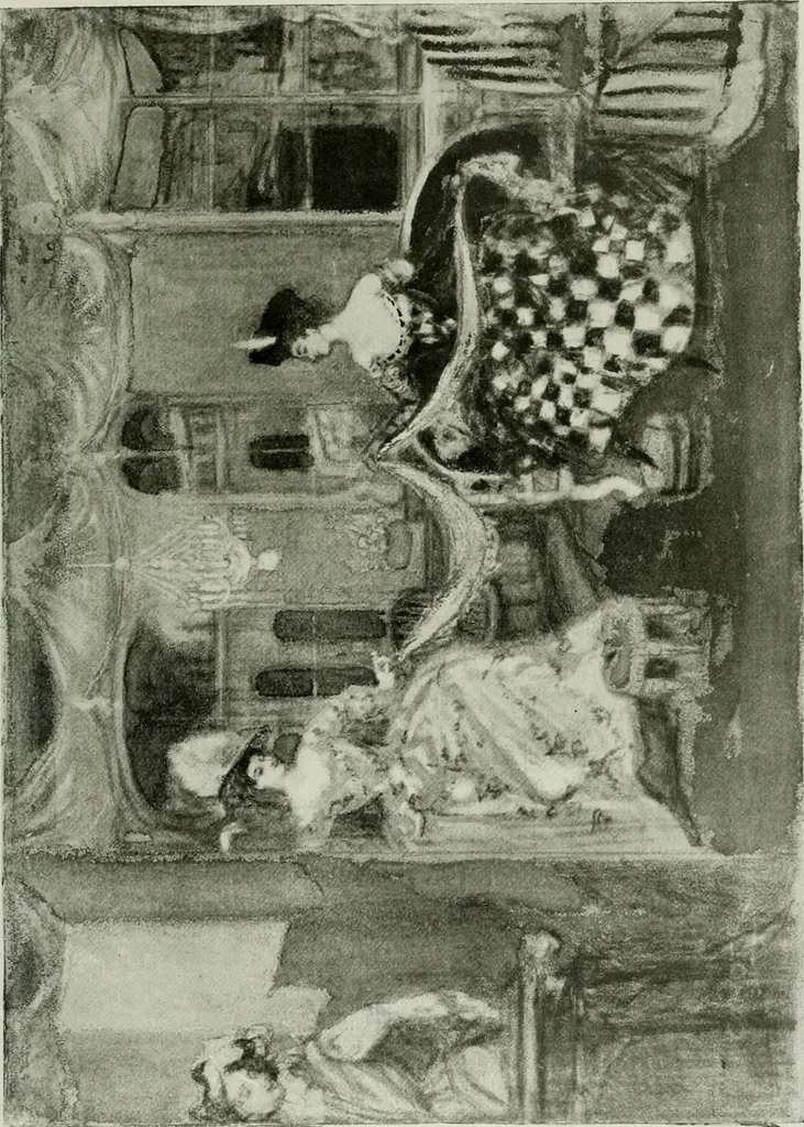 An illustration from Charles Conder; his life and work, 1914, leaf 342