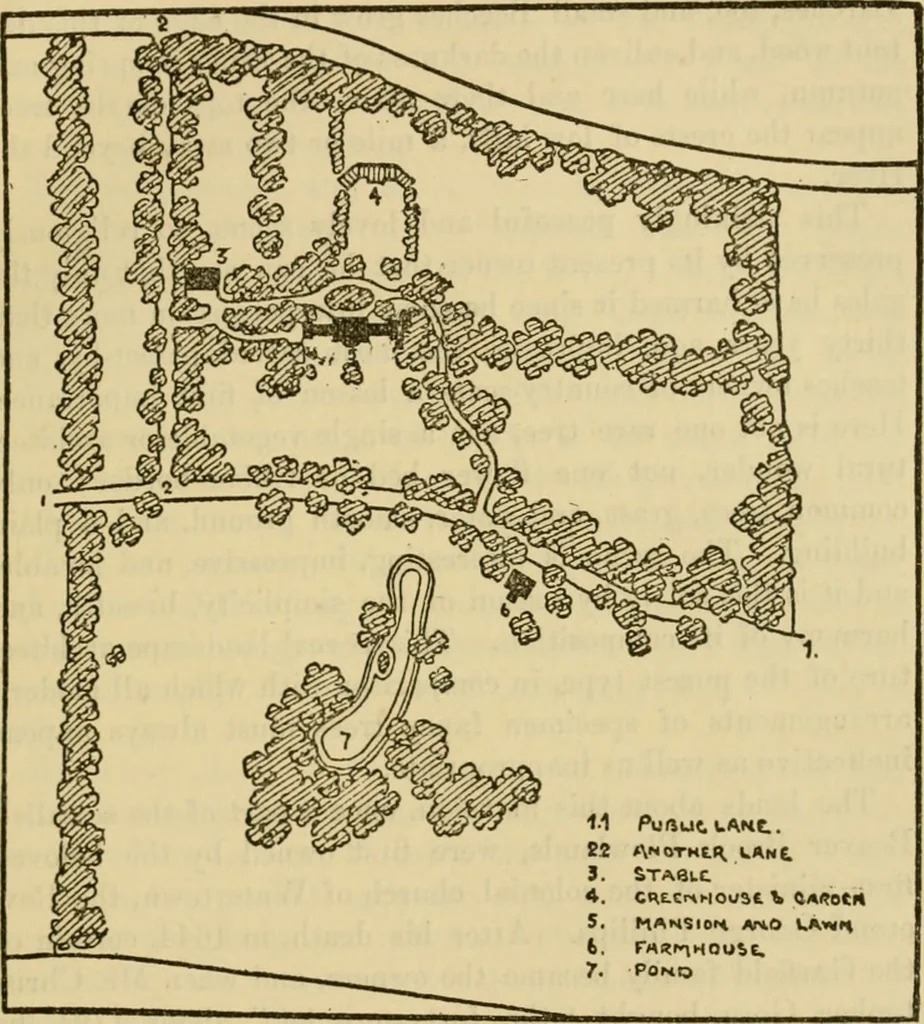 An illustration from Charles Eliot, landscape architect, a lover of nature and of his kind, who trained himself for a new profession, practised it happily and through it wrought much good, 1902, leaf 310