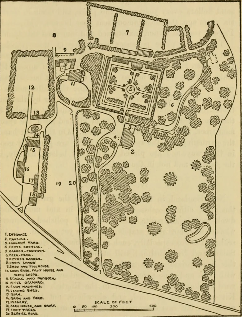 An illustration from Charles Eliot, landscape architect, a lover of nature and of his kind, who trained himself for a new profession, practised it happily and through it wrought much good, 1902, leaf 320