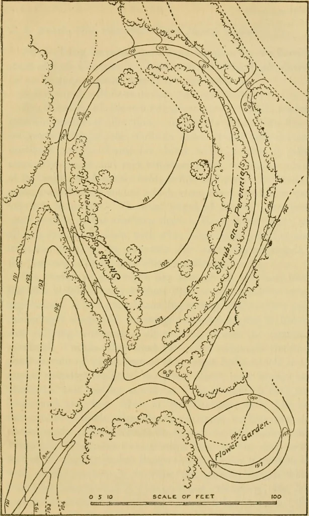An illustration from Charles Eliot, landscape architect, a lover of nature and of his kind, who trained himself for a new profession, practised it happily and through it wrought much good, 1902, leaf 374