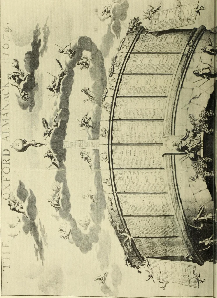 An illustration from A chart of Oxford printing, '1468'-1900; with notes and illustrations by Falconer Madan, 1904, leaf 7