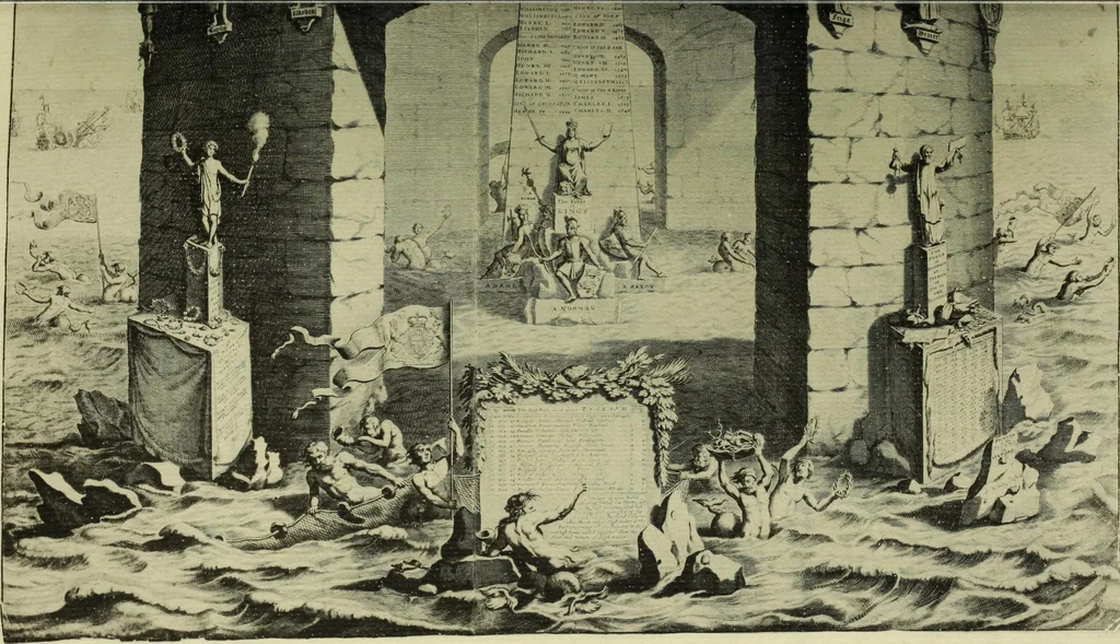 An illustration from A chart of Oxford printing, '1468'-1900; with notes and illustrations by Falconer Madan, 1904, leaf 8
