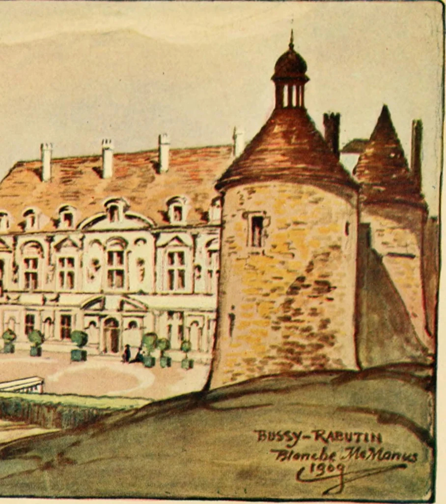 An illustration from Castles and chateaux of old Burgundy and the border provinces, 1909, leaf 102
