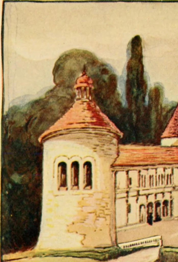 An illustration from Castles and chateaux of old Burgundy and the border provinces, 1909, leaf 102