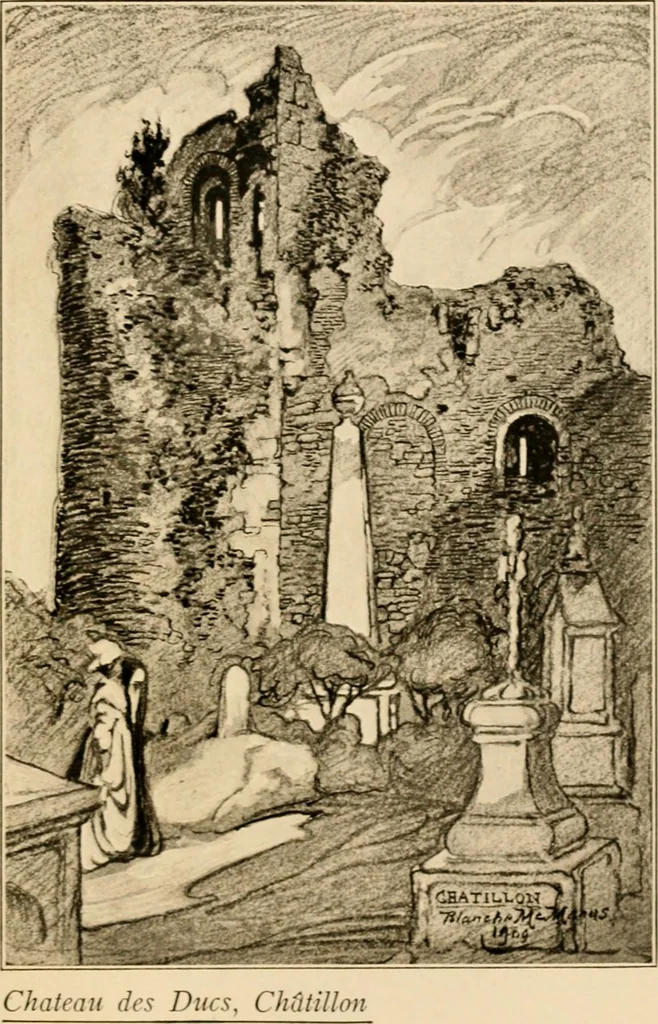 An illustration from Castles and chateaux of old Burgundy and the border provinces, 1909, leaf 112