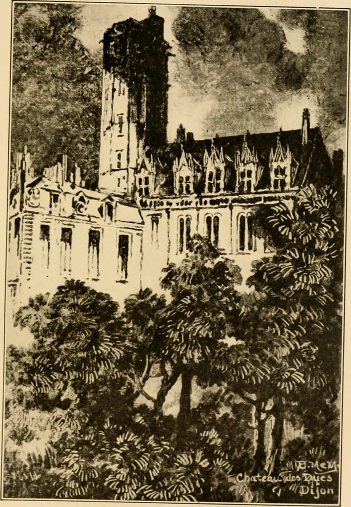 An illustration from Castles and chateaux of old Burgundy and the border provinces, 1909, leaf 162