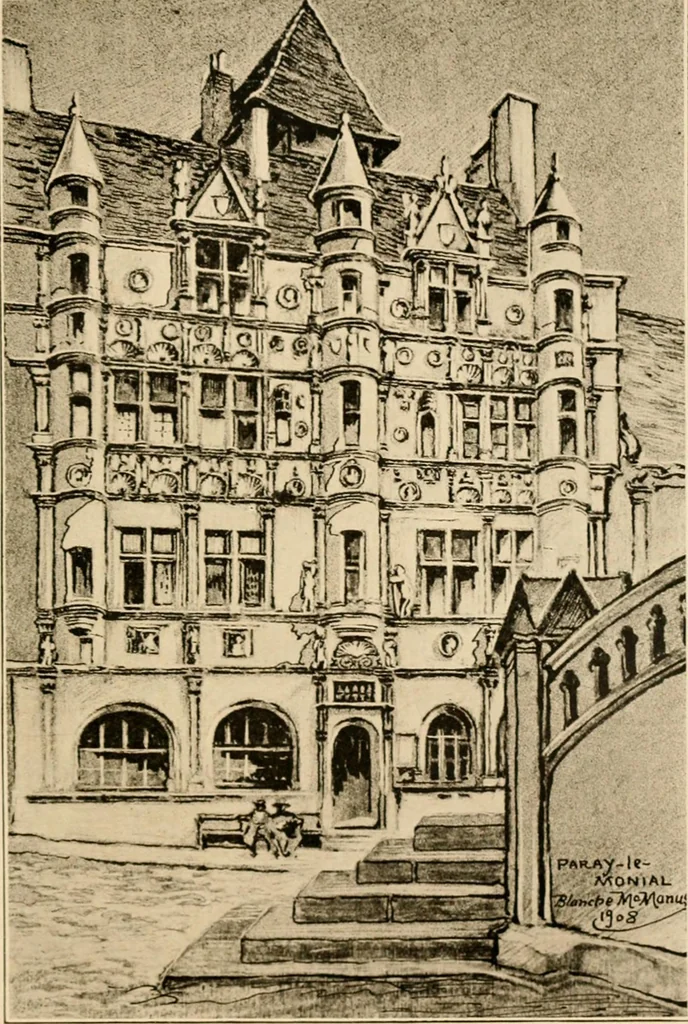 An illustration from Castles and chateaux of old Burgundy and the border provinces, 1909, leaf 202