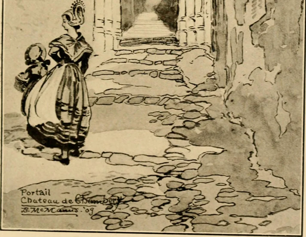 An illustration from Castles and chateaux of old Burgundy and the border provinces, 1909, leaf 284