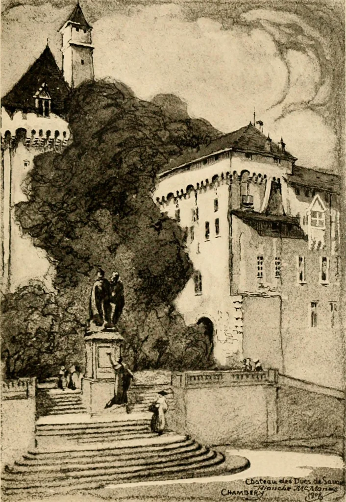 An illustration from Castles and chateaux of old Burgundy and the border provinces, 1909, leaf 288