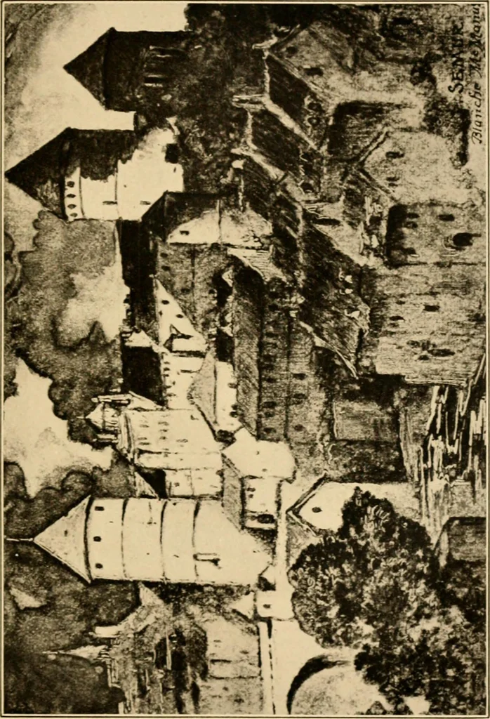 An illustration from Castles and chateaux of old Burgundy and the border provinces, 1909, leaf 78