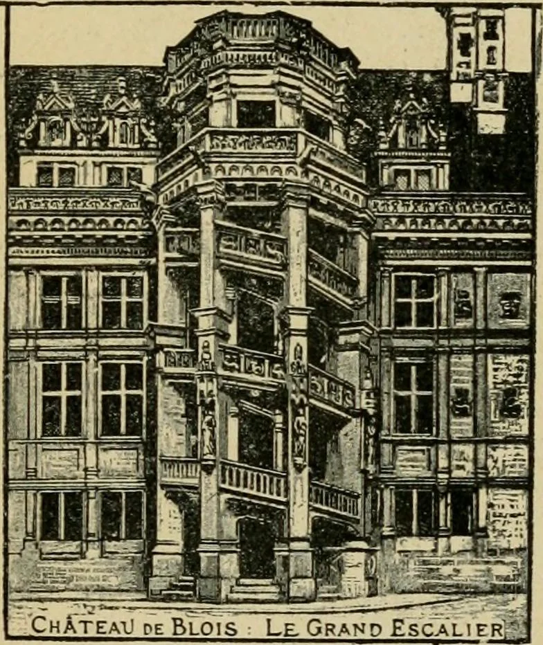 An illustration from The chateaux of the Loire : how to visit them rapidly and economically by railway, motor car or bicycle, 1909, leaf 10
