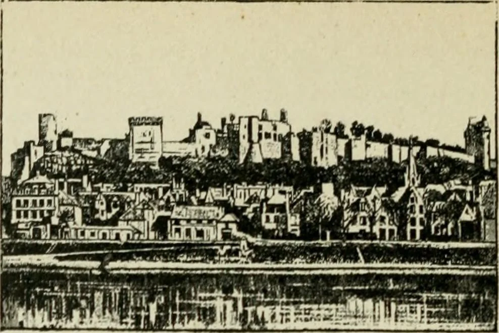 An illustration from The chateaux of the Loire : how to visit them rapidly and economically by railway, motor car or bicycle, 1909, leaf 129