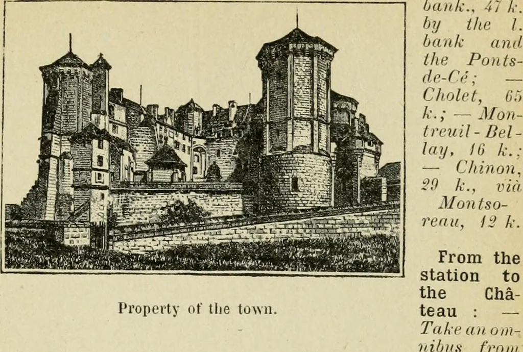 An illustration from The chateaux of the Loire : how to visit them rapidly and economically by railway, motor car or bicycle, 1909, leaf 152
