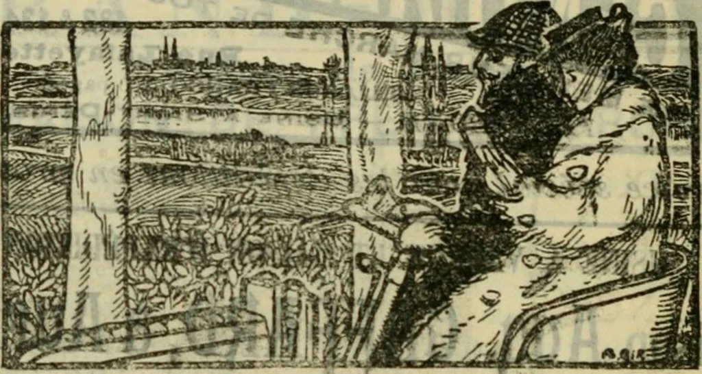 An illustration from The chateaux of the Loire : how to visit them rapidly and economically by railway, motor car or bicycle, 1909, leaf 323