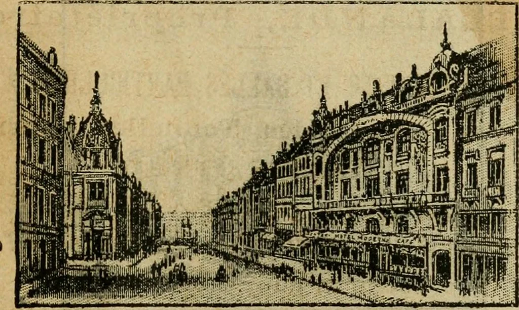 An illustration from The chateaux of the Loire : how to visit them rapidly and economically by railway, motor car or bicycle, 1909, leaf 6