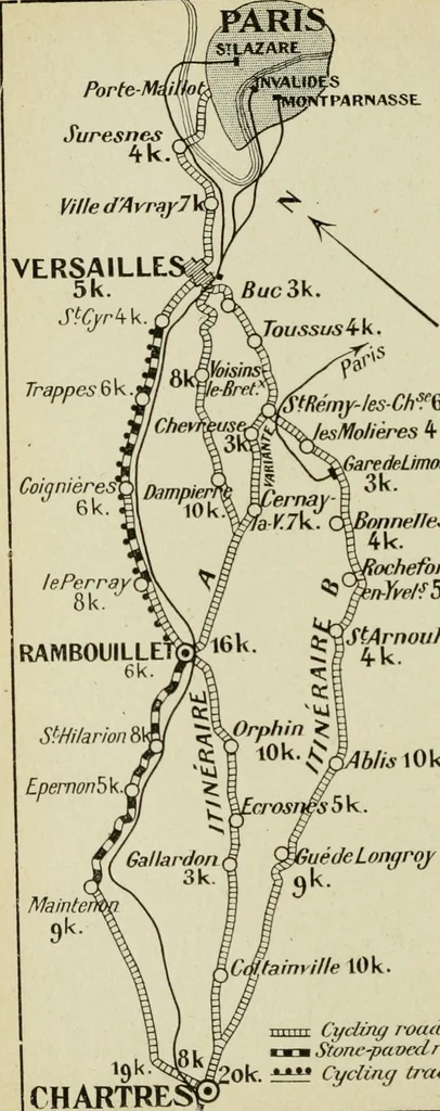 An illustration from The chateaux of the Loire : how to visit them rapidly and economically by railway, motor car or bicycle, 1909, leaf 63