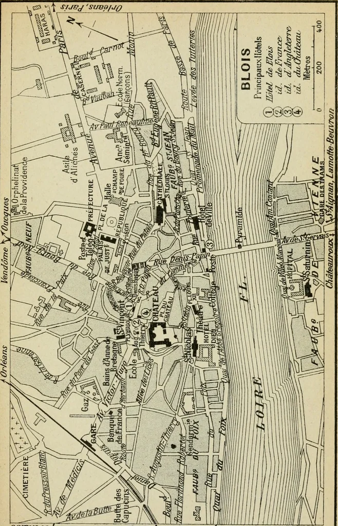 An illustration from The chateaux of the Loire : how to visit them rapidly and economically by railway, motor car or bicycle, 1909, leaf 66