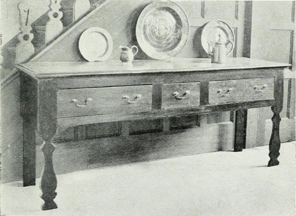 An illustration from Chats on cottage and farmhouse furniture, 1911, leaf 124