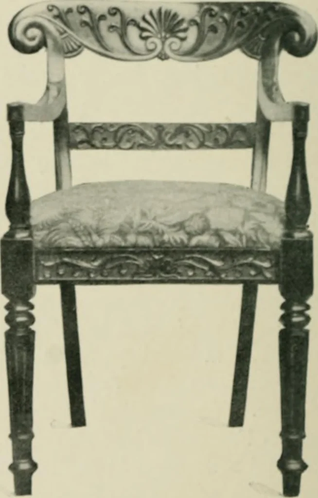 An illustration from Chats on old furniture : a practical guide for collectors, 1906, leaf 215
