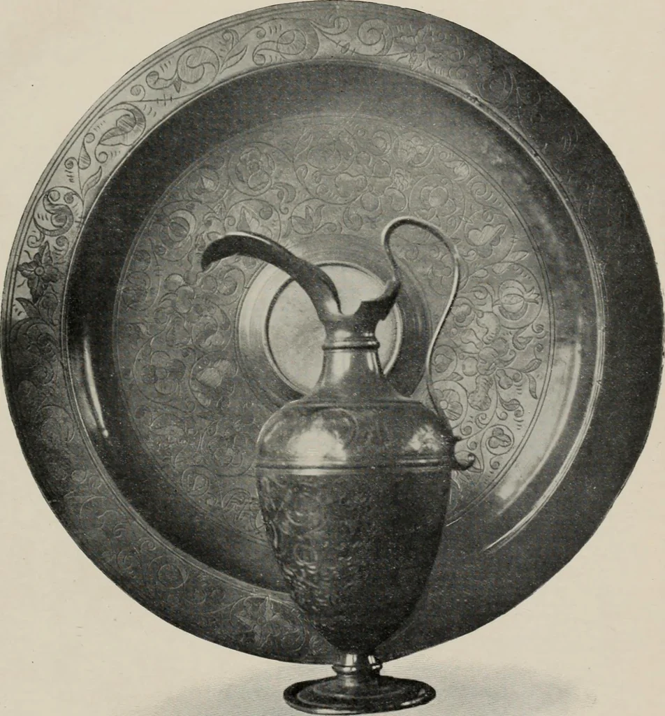 An illustration from Chats on old pewter, 1911, leaf 166