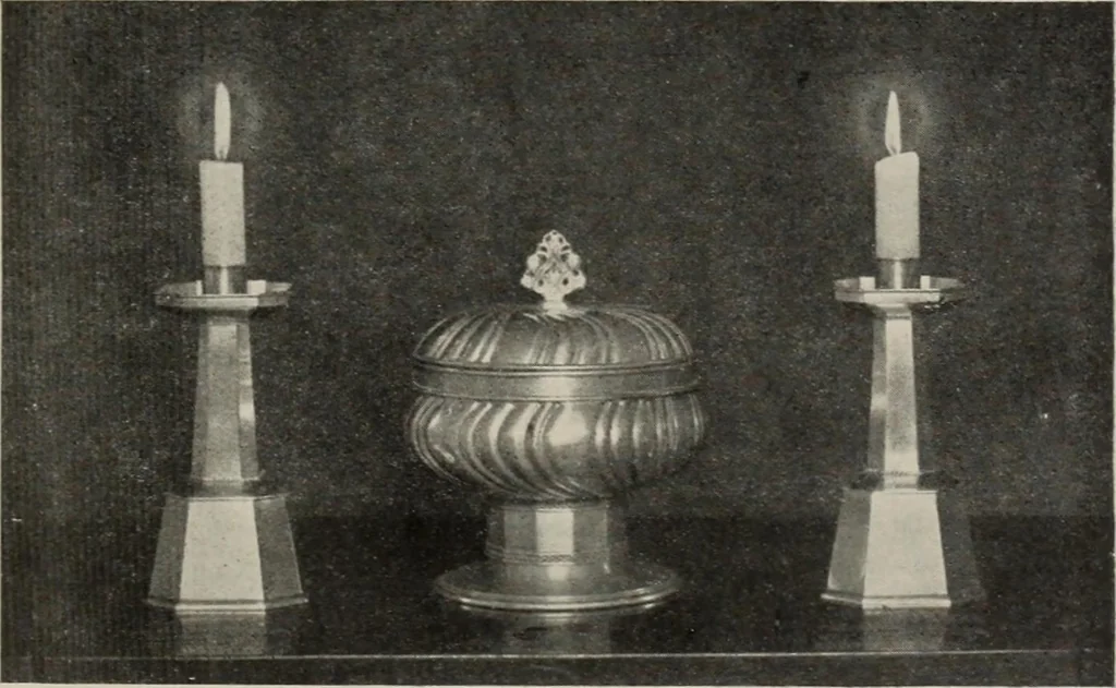 An illustration from Chats on old pewter, 1911, leaf 430
