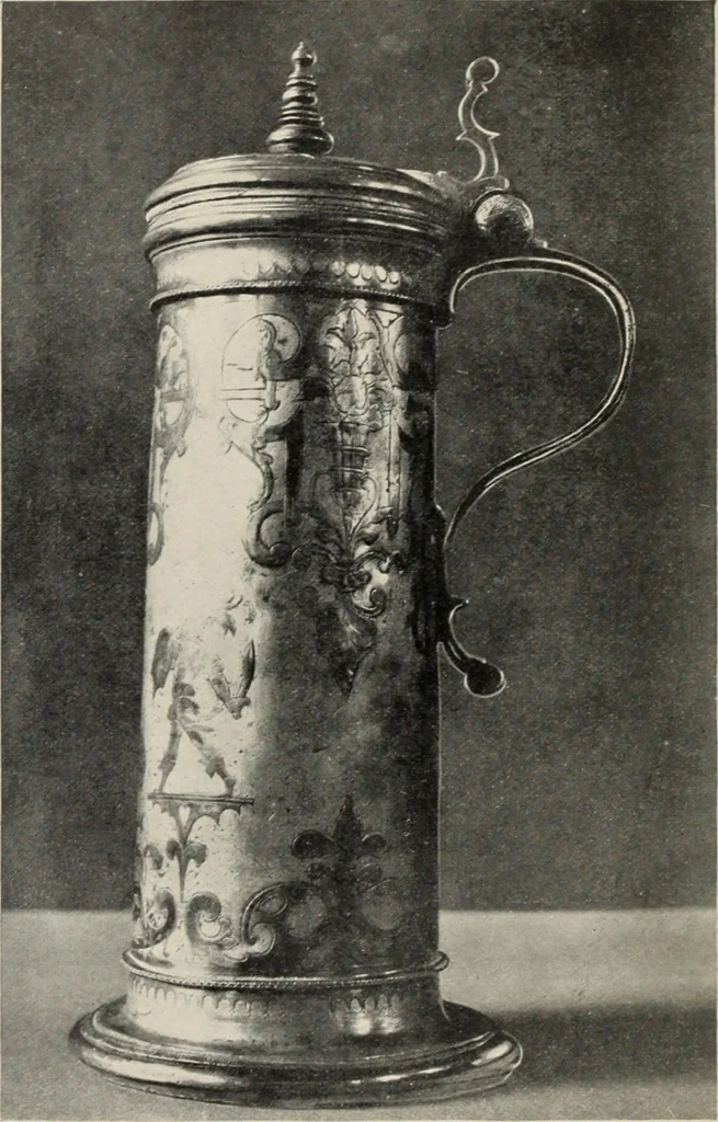 An illustration from Chats on old pewter, 1911, leaf 7