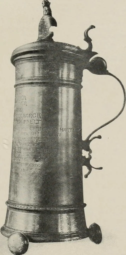 An illustration from Chats on old pewter, 1911, leaf 72