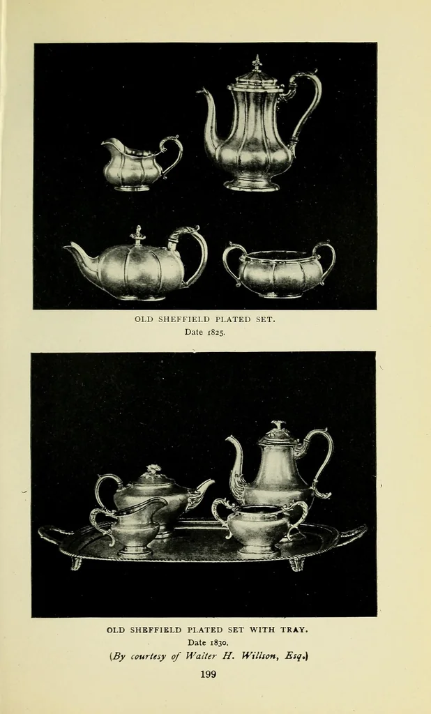 An illustration from Chats on old Sheffield plate, 1920, leaf 205