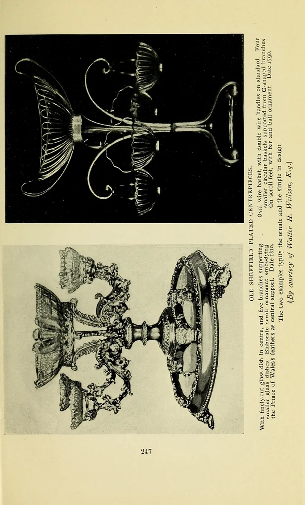 An illustration from Chats on old Sheffield plate, 1920, leaf 257