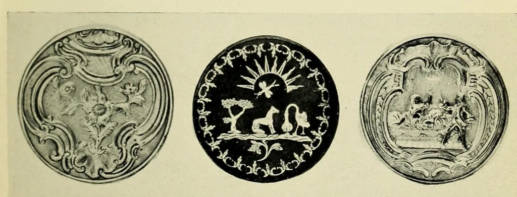 An illustration from Chats on old Sheffield plate, 1920, leaf 61