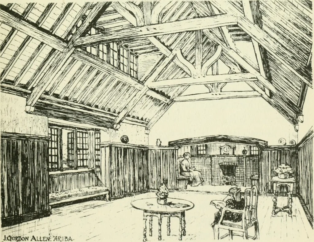An illustration from The cheap cottage and small house : a manual of economical building, 1913, leaf 106