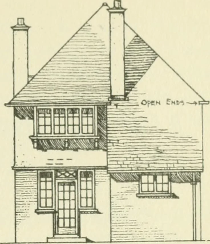 An illustration from The cheap cottage and small house : a manual of economical building, 1913, leaf 112