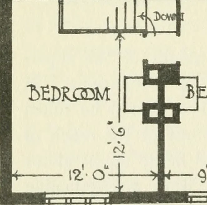 An illustration from The cheap cottage and small house : a manual of economical building, 1913, leaf 115