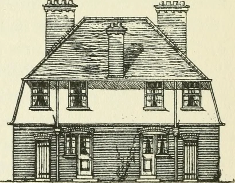 An illustration from The cheap cottage and small house : a manual of economical building, 1913, leaf 119