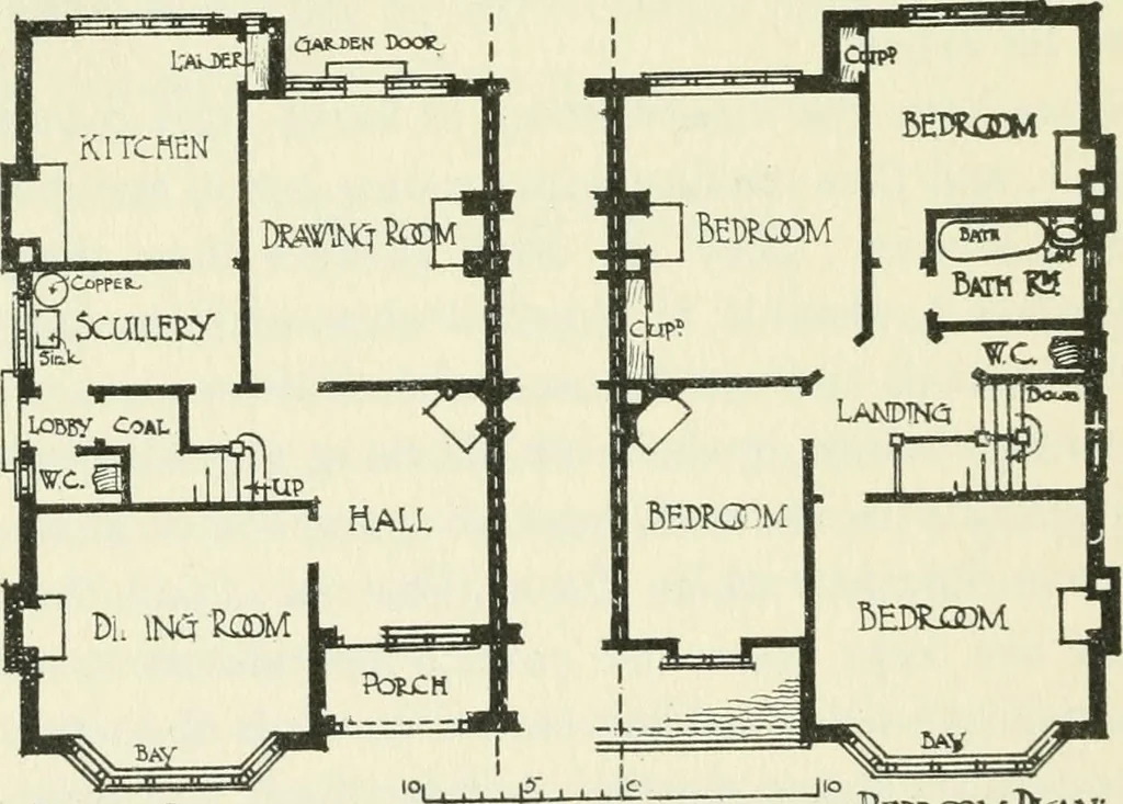 An illustration from The cheap cottage and small house : a manual of economical building, 1913, leaf 127