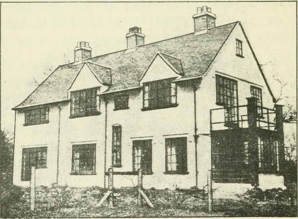 An illustration from The cheap cottage and small house : a manual of economical building, 1913, leaf 133
