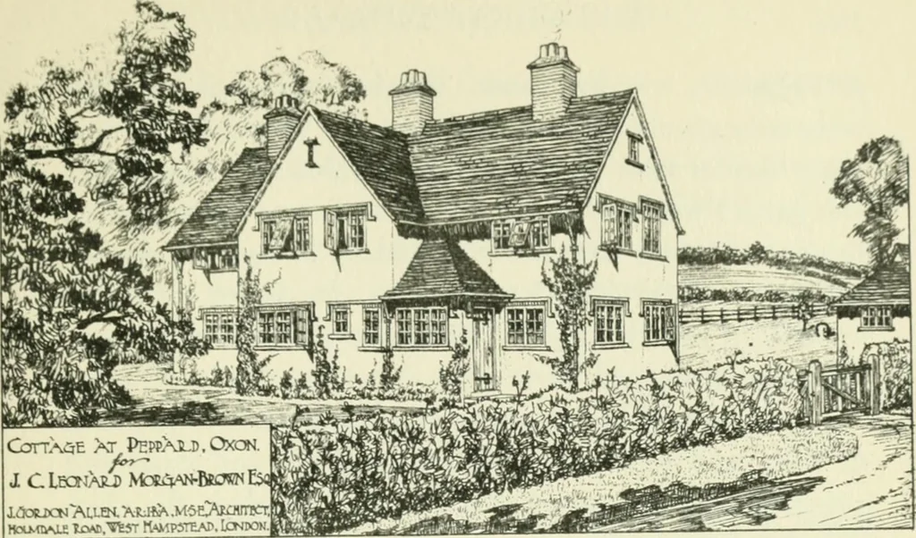 An illustration from The cheap cottage and small house : a manual of economical building, 1913, leaf 136