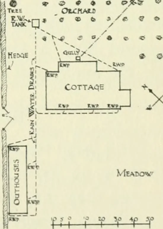 An illustration from The cheap cottage and small house : a manual of economical building, 1913, leaf 136