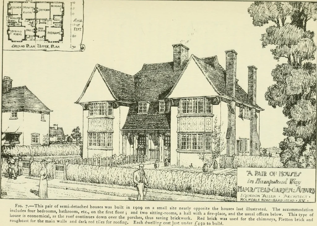 An illustration from The cheap cottage and small house : a manual of economical building, 1913, leaf 36