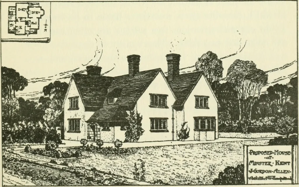 An illustration from The cheap cottage and small house : a manual of economical building, 1913, leaf 38