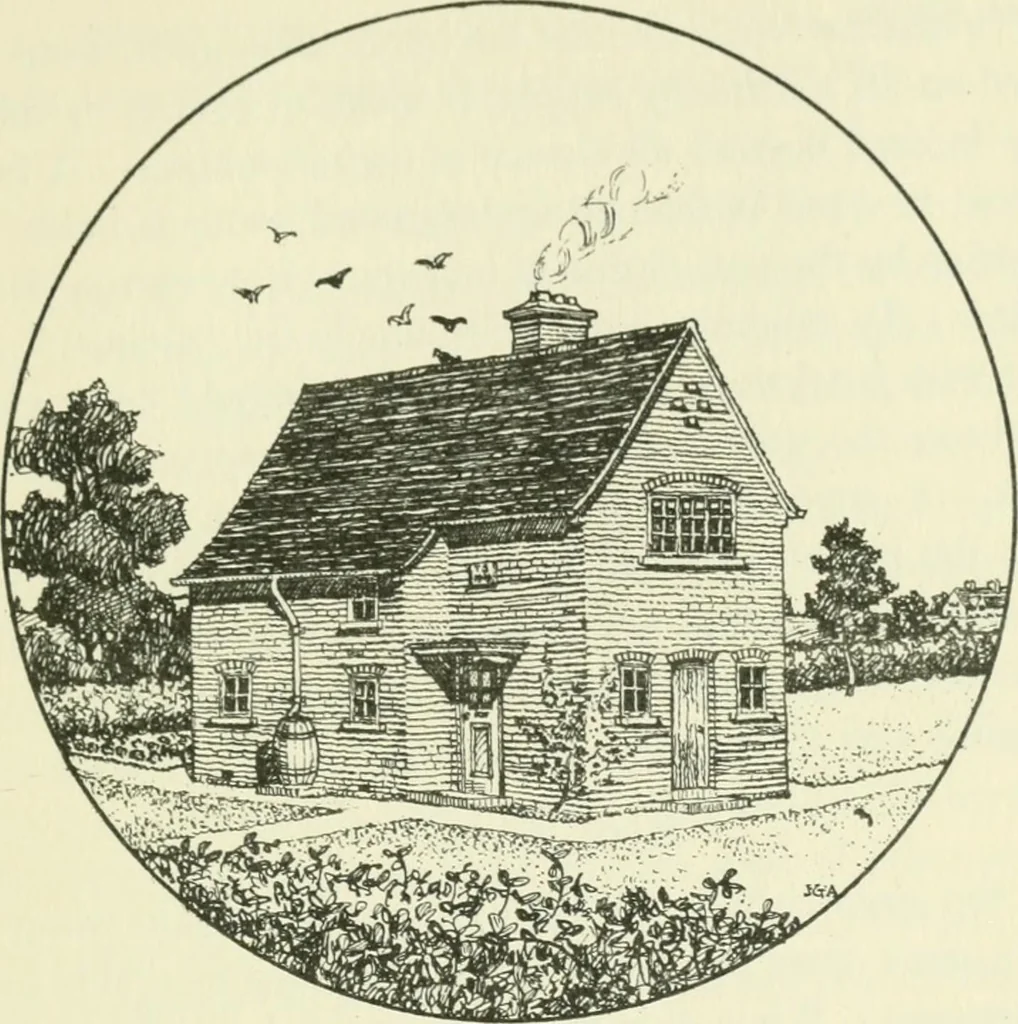 An illustration from The cheap cottage and small house : a manual of economical building, 1913, leaf 42