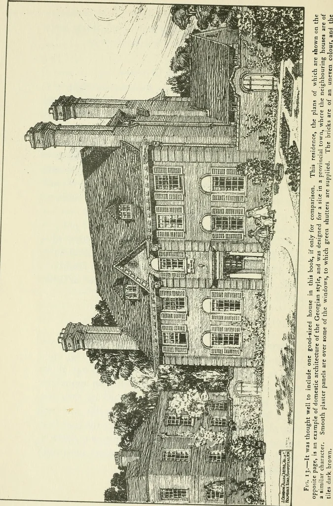 An illustration from The cheap cottage and small house : a manual of economical building, 1913, leaf 45