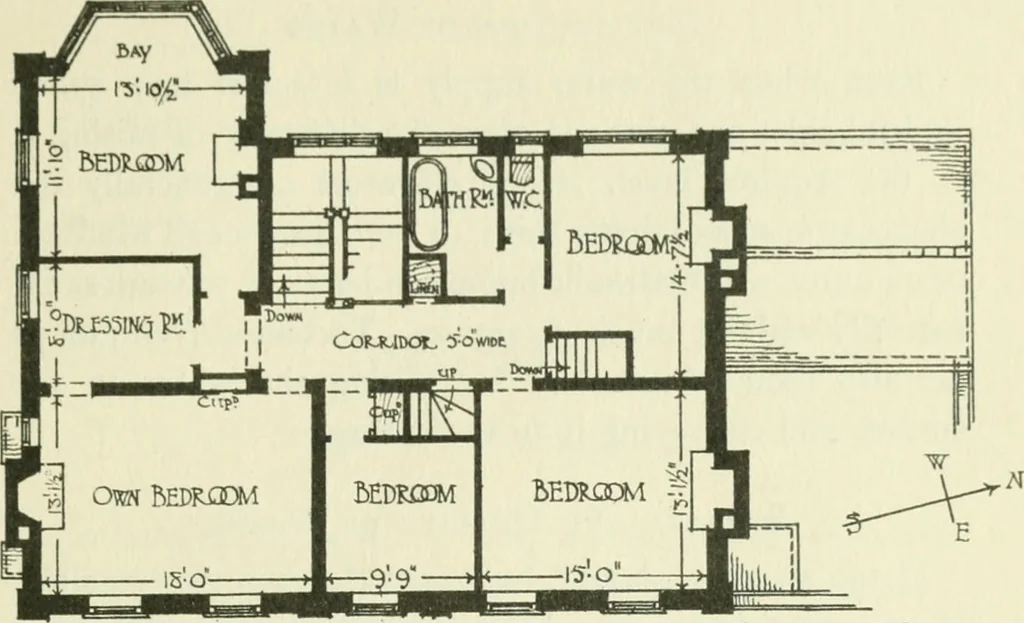 An illustration from The cheap cottage and small house : a manual of economical building, 1913, leaf 46