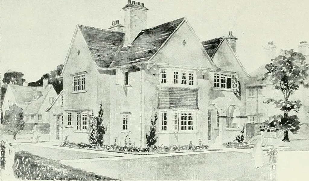 An illustration from The cheap cottage and small house : a manual of economical building, 1913, leaf 51
