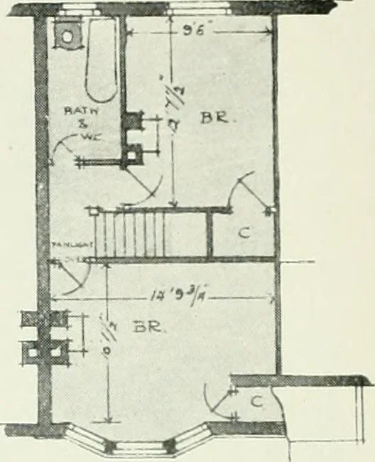 An illustration from The cheap cottage and small house : a manual of economical building, 1913, leaf 61