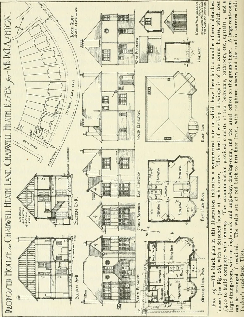 An illustration from The cheap cottage and small house : a manual of economical building, 1913, leaf 67
