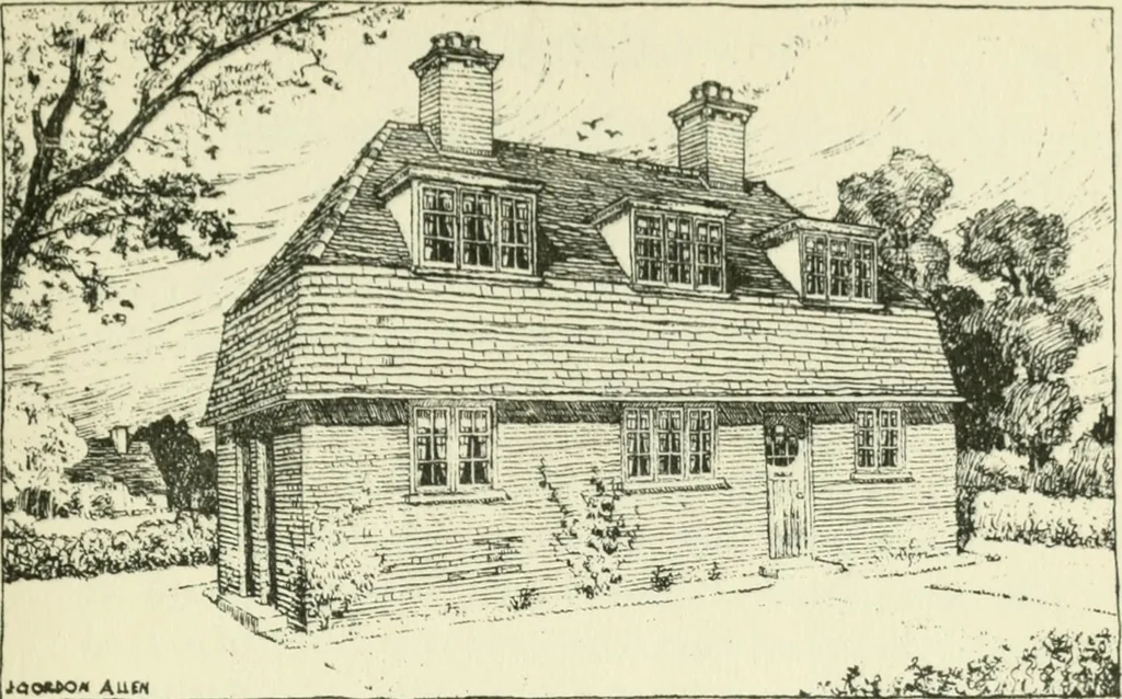 An illustration from The cheap cottage and small house : a manual of economical building, 1913, leaf 86