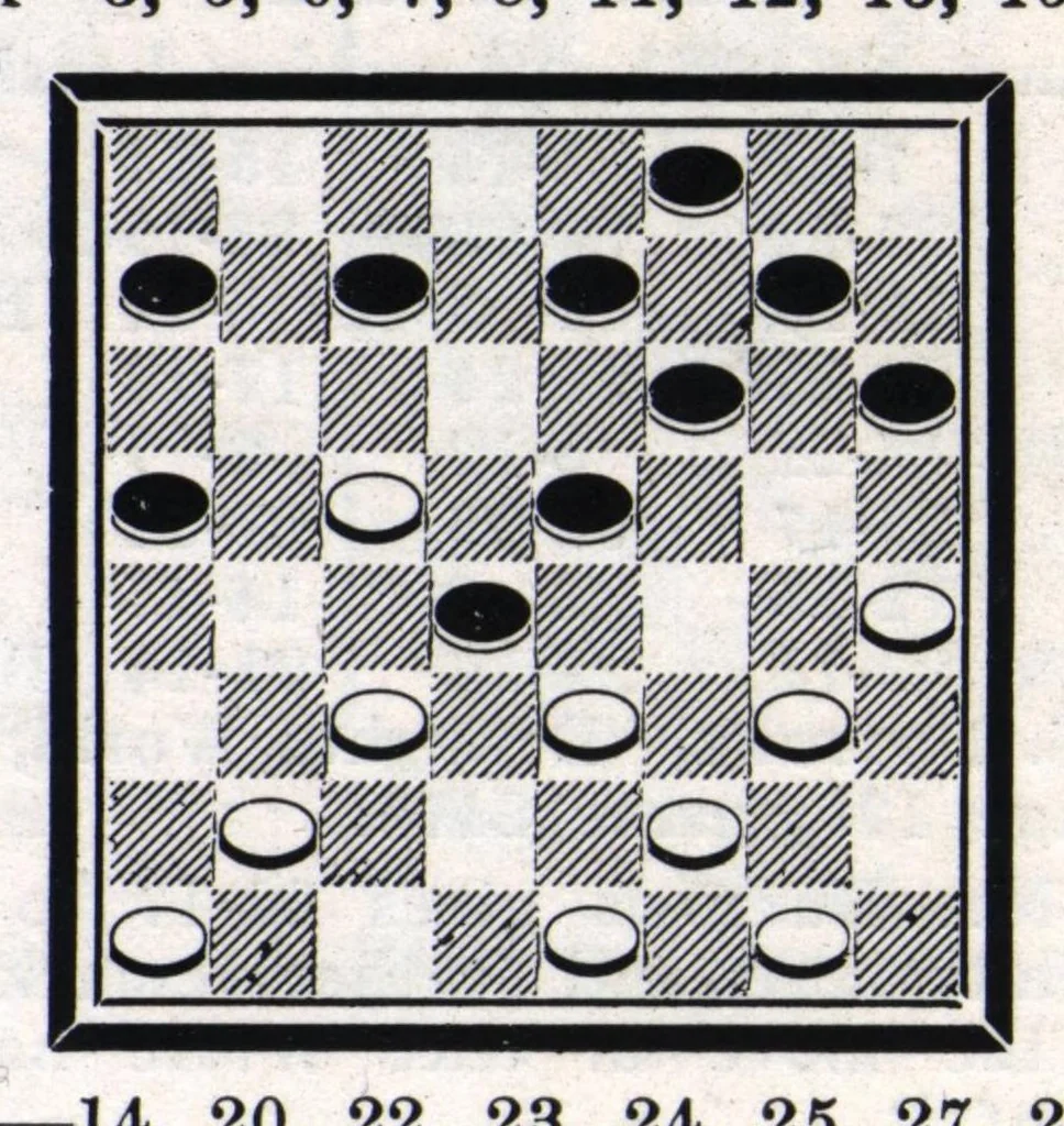 An illustration from The Morris Systems Checkerist (April, 1926), 1926, leaf 17