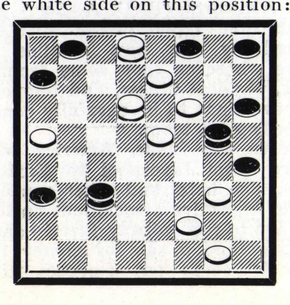 An illustration from The Morris Systems Checkerist (June, 1926), 1926, leaf 7